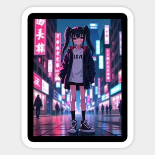Dynamic Anime Vibes: A Journey of Color and Emotion Sticker